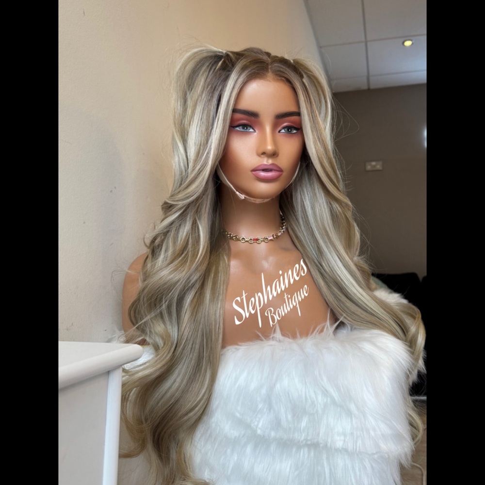 Human Hair Blended Lace Front Wig